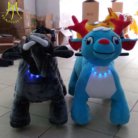 Hansel amusement park walking stuffed electric motorized plush riding animals proveedor