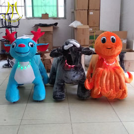 Hansel amusement park walking electric plush rideable toy motorized animals proveedor