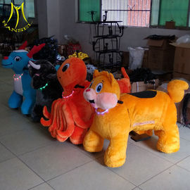 Hansel amusement park walking electric plush rideable toy motorized animals proveedor