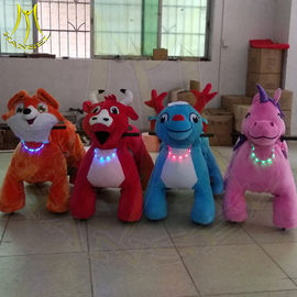 Hansel Amusement park electric walking stuffed children ride on animals proveedor