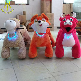 Hansel Amusement park electric walking stuffed children ride on animals proveedor