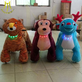 Hansel Amusement park electric walking stuffed children ride on animals proveedor