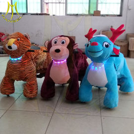 Hansel amusement park motorized plush animal plush unicorn electric scooter proveedor