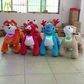 Hansel amusement walking game machine plush electronic kid riding animals proveedor