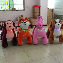 Hansel  battery powered plush toy ride on animals shopping mall plush motorized animals proveedor