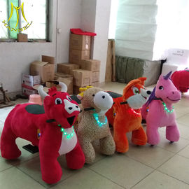 Hansel electric amusement rides game for kid power with 4wheels plush pony horse factory proveedor