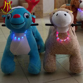 Hansel amusement park games kiddie electric ride on walking animal ride proveedor