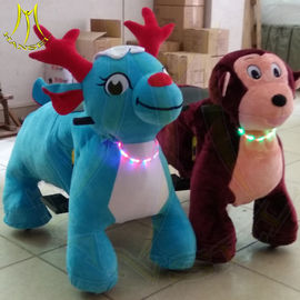 Hansel amusement park games coin operated plush motorized riding stuffed animal proveedor