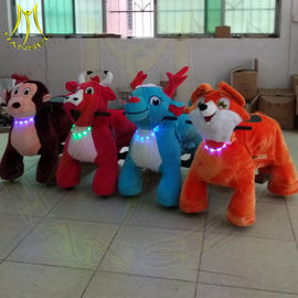 Hansel amusement park playground ride on plush animal electric scooter proveedor