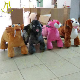 Hansel walking kids indoor entertainment plush motorized riding animals proveedor