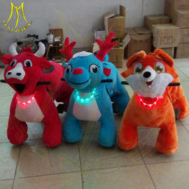 Hansel wholesale walking coin operated motorized plush riding animals proveedor