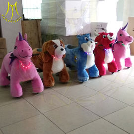 Hansel shopping mall moving electronic large plush ride on toy proveedor