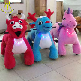 Hansel shopping mall moving electronic large plush ride on toy proveedor