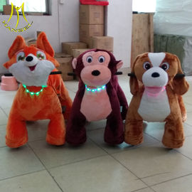 Hansel 2019 coin operated plush animal jungle rides electric scooters for birthday party proveedor