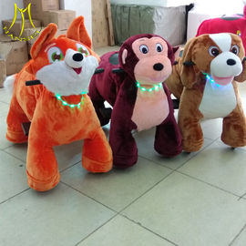Hansel 2019 coin operated plush animal jungle rides electric scooters for birthday party proveedor