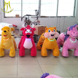 Hansel  theme park equipment for sale kids coin operated plush ride on unicorn proveedor