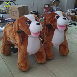 Hansel  hot in USA plush electric walking horse toy for kids dog scooter in shopping mall proveedor