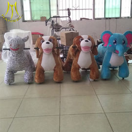 Hansel wholesale animal designs coin operated plush animal panda riding factory proveedor