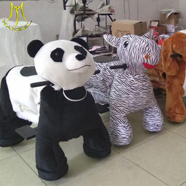 Hansel children stuffed animals with 4wheels ride on animal toy for shopping mall proveedor