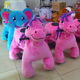 Hansel  plush toy amusement park trains for sale children electric mountable toy with music proveedor
