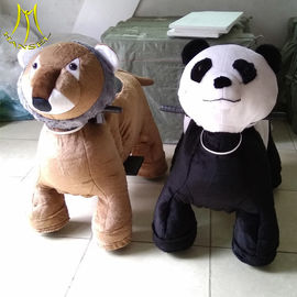 Hansel  indoor and outdoor riding games zoo animals kiddie ride panda plush toy proveedor