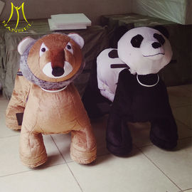 Hansel  indoor and outdoor riding games zoo animals kiddie ride panda plush toy proveedor