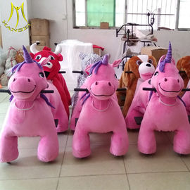 Hansel shopping mall plush animal toy riding for adult coin operated electric plush motorized proveedor
