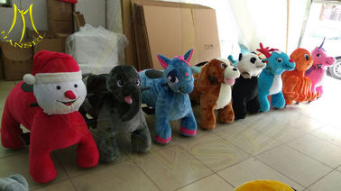 Hansel shopping mall electric walking animal large plush ride toy for sale proveedor