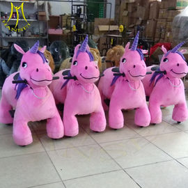 Hansel amusement park walking battery operated animal large plush ride proveedor