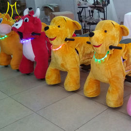 Hansel luna park toys large ride on pony animal toy plush kiddie rides proveedor