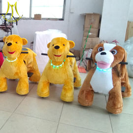 Hansel plush walking bull electric stuffed animals go kart  coin operated riding car plush toys for sales proveedor