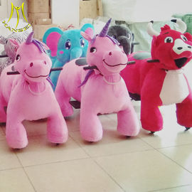 Hansel high quality indoor electric plush battery ride on unicorn with music proveedor