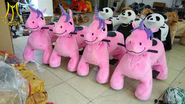 Hansel shopping mall electric walking animal large plush ride toy proveedor