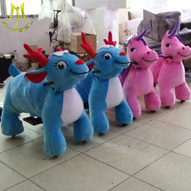 Hansel  amusement park coin operated plush kid horse toy electric riding animals proveedor
