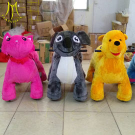 Hansel electric happy ride plush toy animal zoo ride in shopping mall proveedor