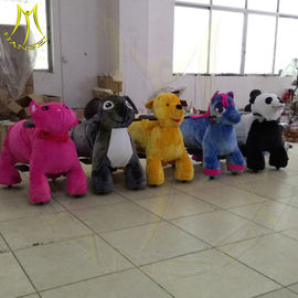 Hansel amusement park children walking stuffed animals coin operated ride on toys proveedor