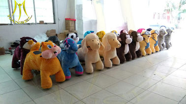 Hansel  electric mountable plush motorized animal for shopping mall proveedor