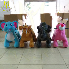 Hansel  electric mountable plush motorized animal for shopping mall proveedor