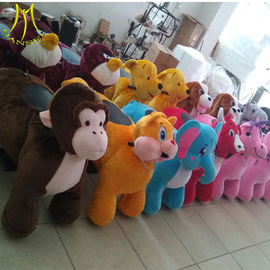 Hansel  ride on animal kids amusement park rides animal large plush ride toy on wheels proveedor