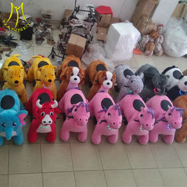 Hansel amusement park walking battery stuffed kids electric rides on animal proveedor