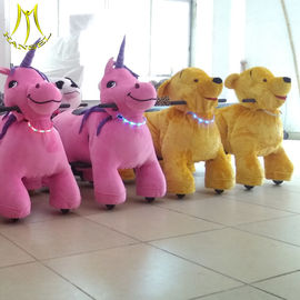 Hansel Walking animal scooterplush electronic kid riding horse toy shopping mall proveedor