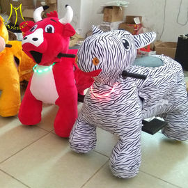 Hansel  shopping mall kids walking battery operated ride on plush motorized riding animals proveedor
