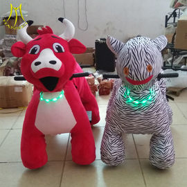 Hansel  shopping mall kids walking battery operated ride on plush motorized riding animals proveedor