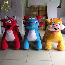 Hansel amusement plush kid riding horse toy motorized animal toy rides proveedor