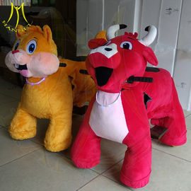 Hansel naughty castle playground kids ride on plush animal electric scooter proveedor