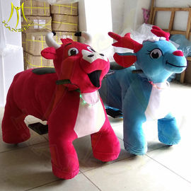 Hansel shopping mall entertainment electric mountable animal plush ride proveedor