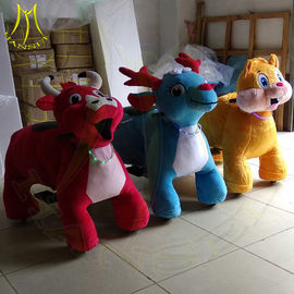 Hansel amusement park coin operated plush kid electric riding animals proveedor