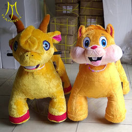Hansel amusement park walking plush kids rideable electric motorized animals proveedor
