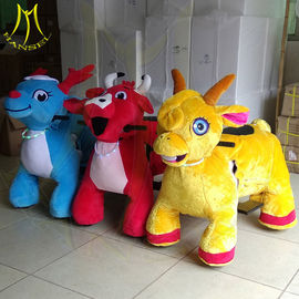 Hansel amusement park walking electric plush coin operated kiddie rides for sale proveedor