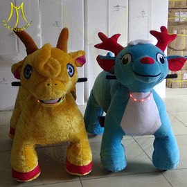 Hansel amusement park walking electric mountable plush motorized animal proveedor